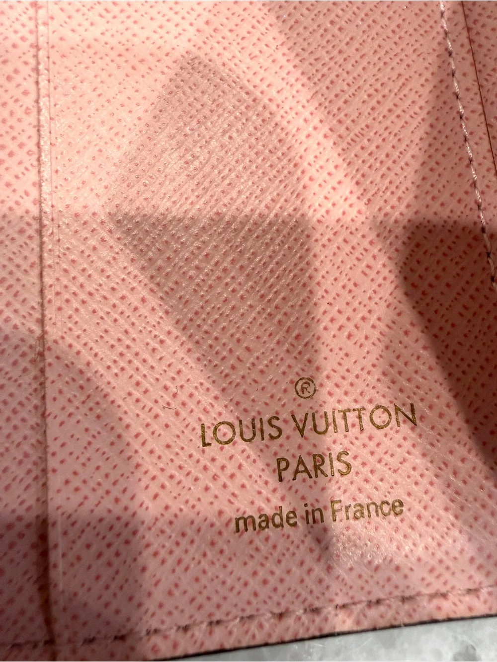 Louis Vuitton Pink and Brown Monogram Envelope Card Case